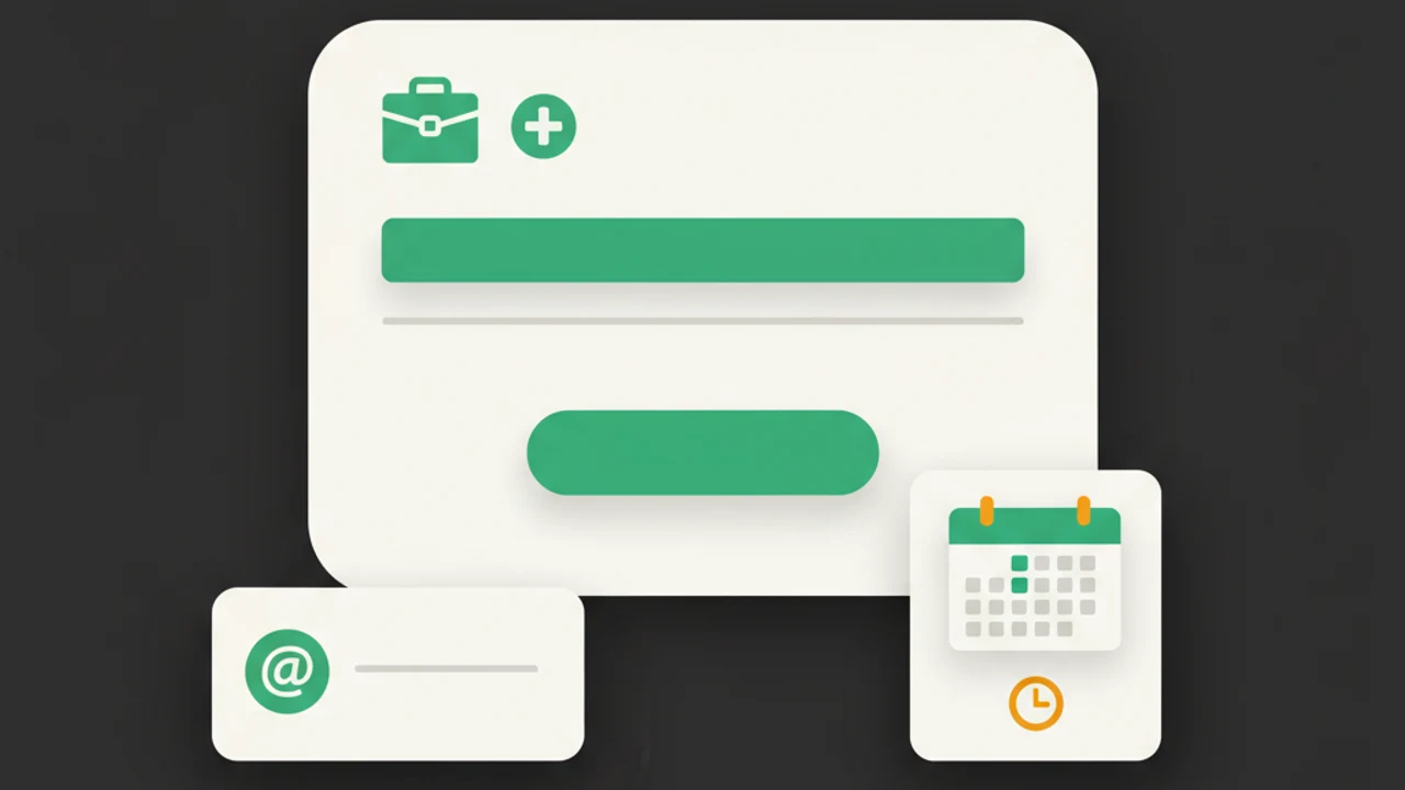 A professional services website with a contact form and an appointment calendar.